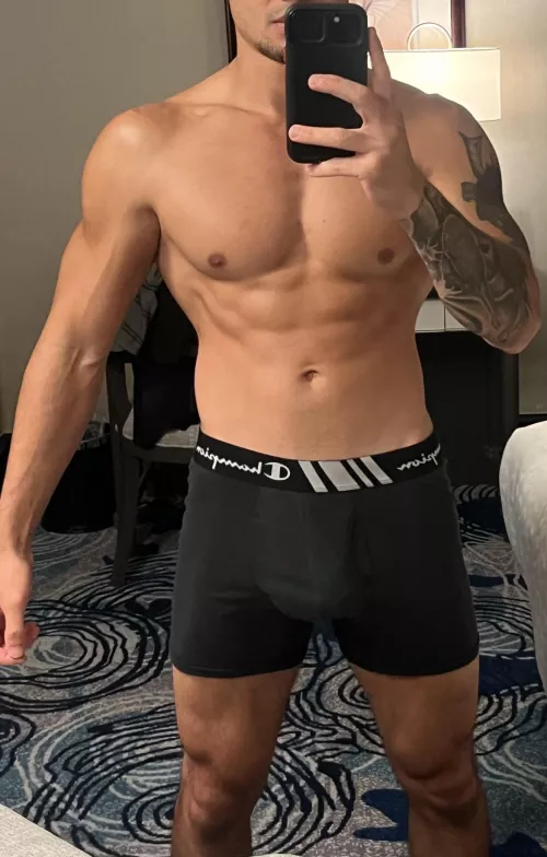 Ab check in my undies 🥰 6’3 218lbs 😈😈