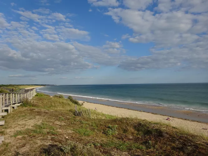beach walk in France