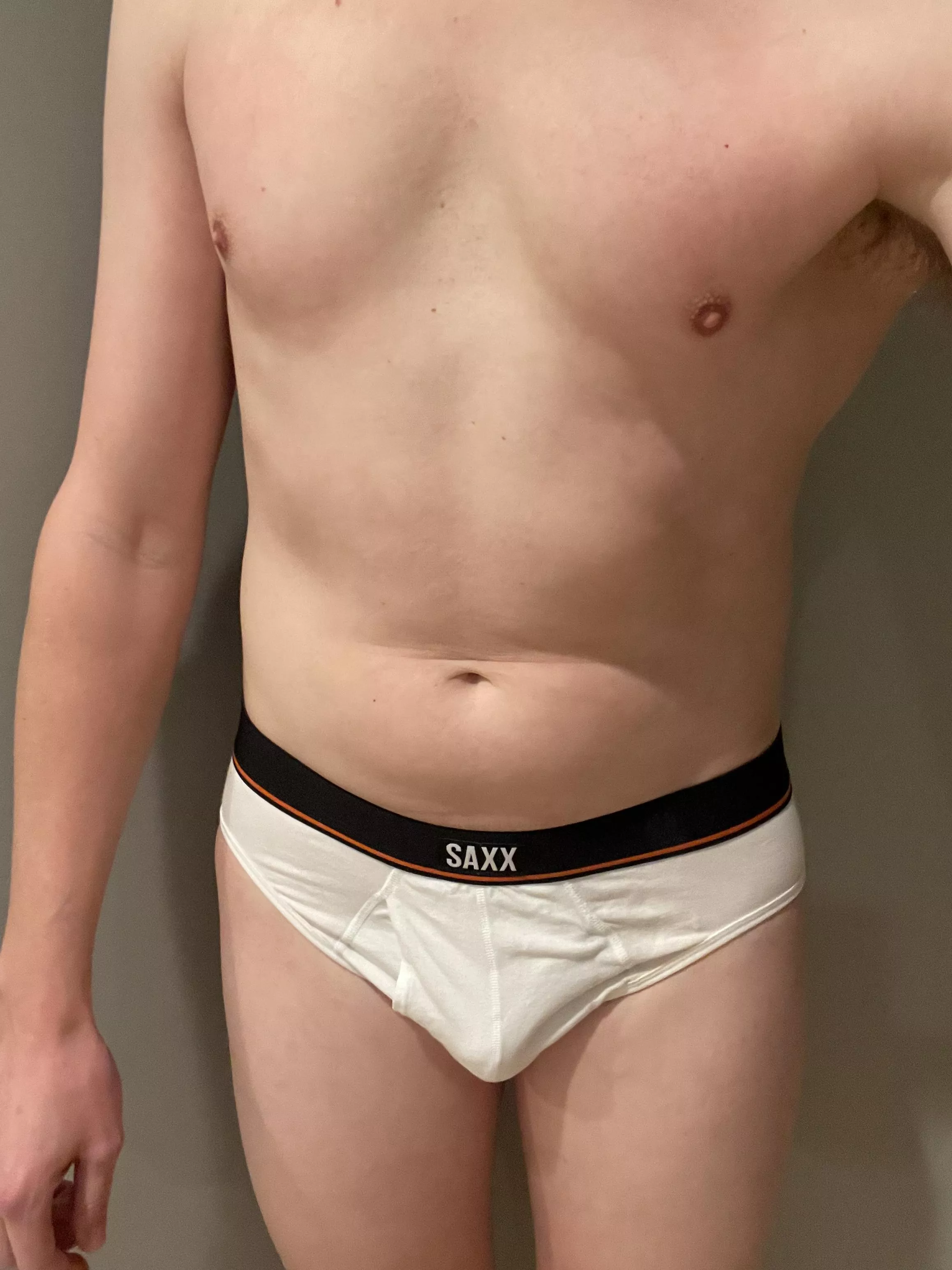 “First briefs in a long time. How do they look?”