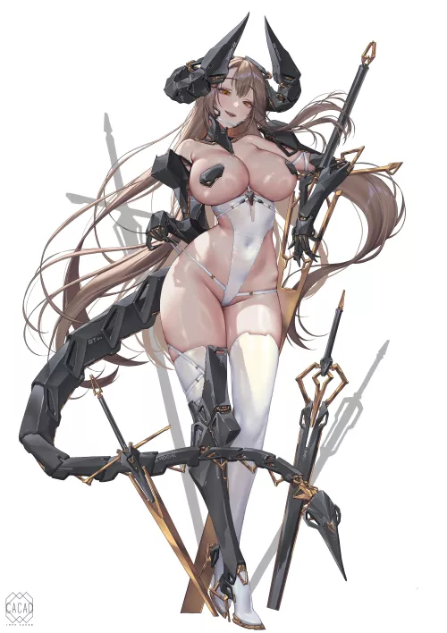 lewd armed mecha dragon lady [original]