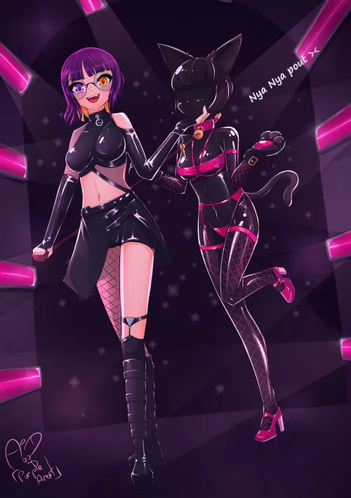 Mistress found a new kitten to play with 