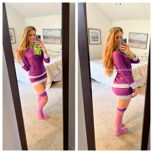 Purple thigh highs 