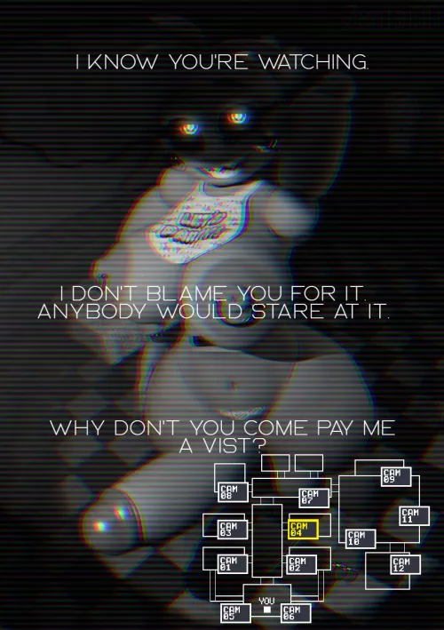 She knows you're watching. . . . [FNAF] [CHICA] [TEASING] [Art by ZentaiSFM]