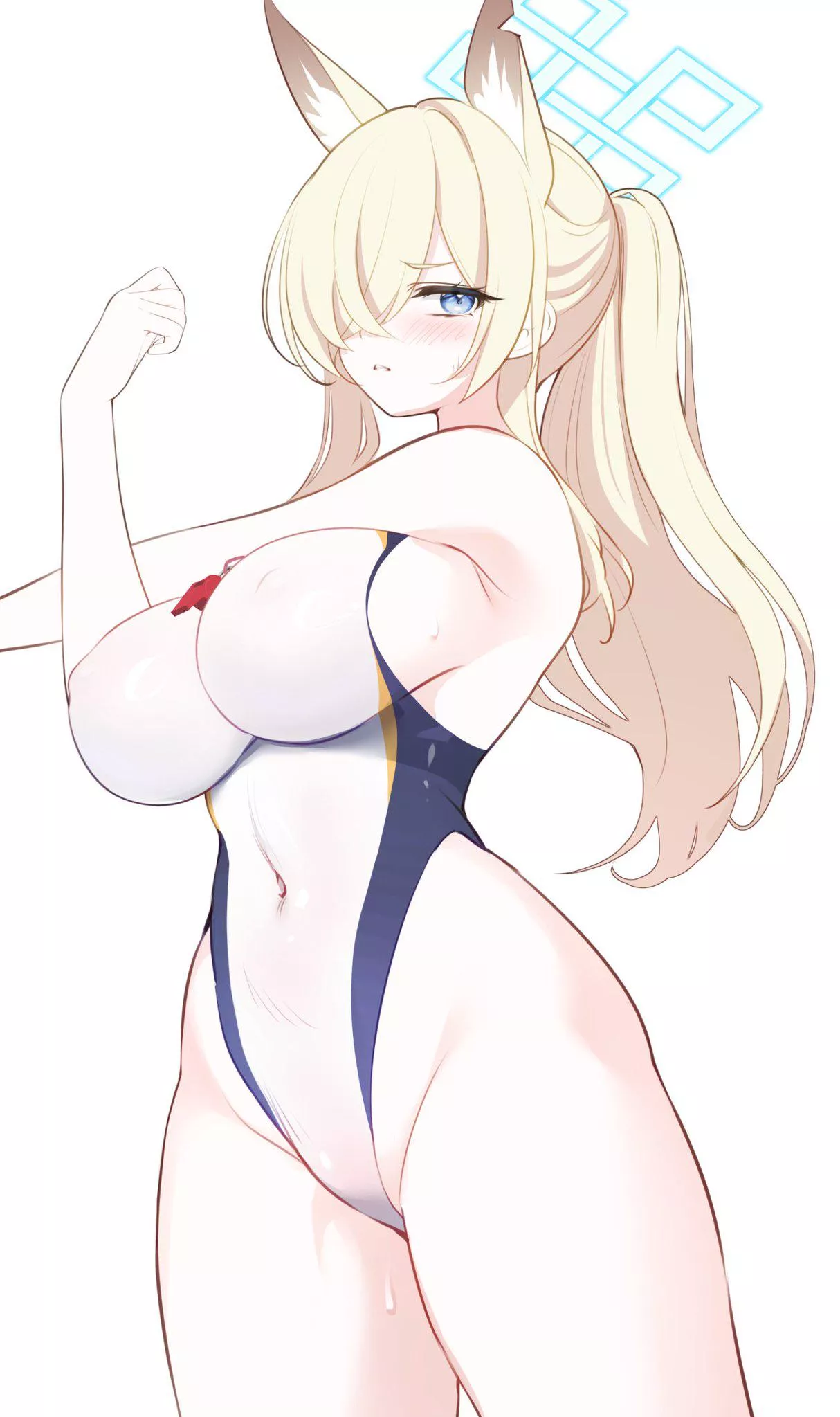 Swimsuit Kanna Stretching