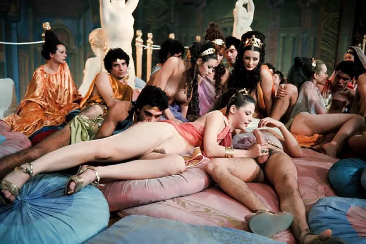the orgy scene in Caligula (1979)