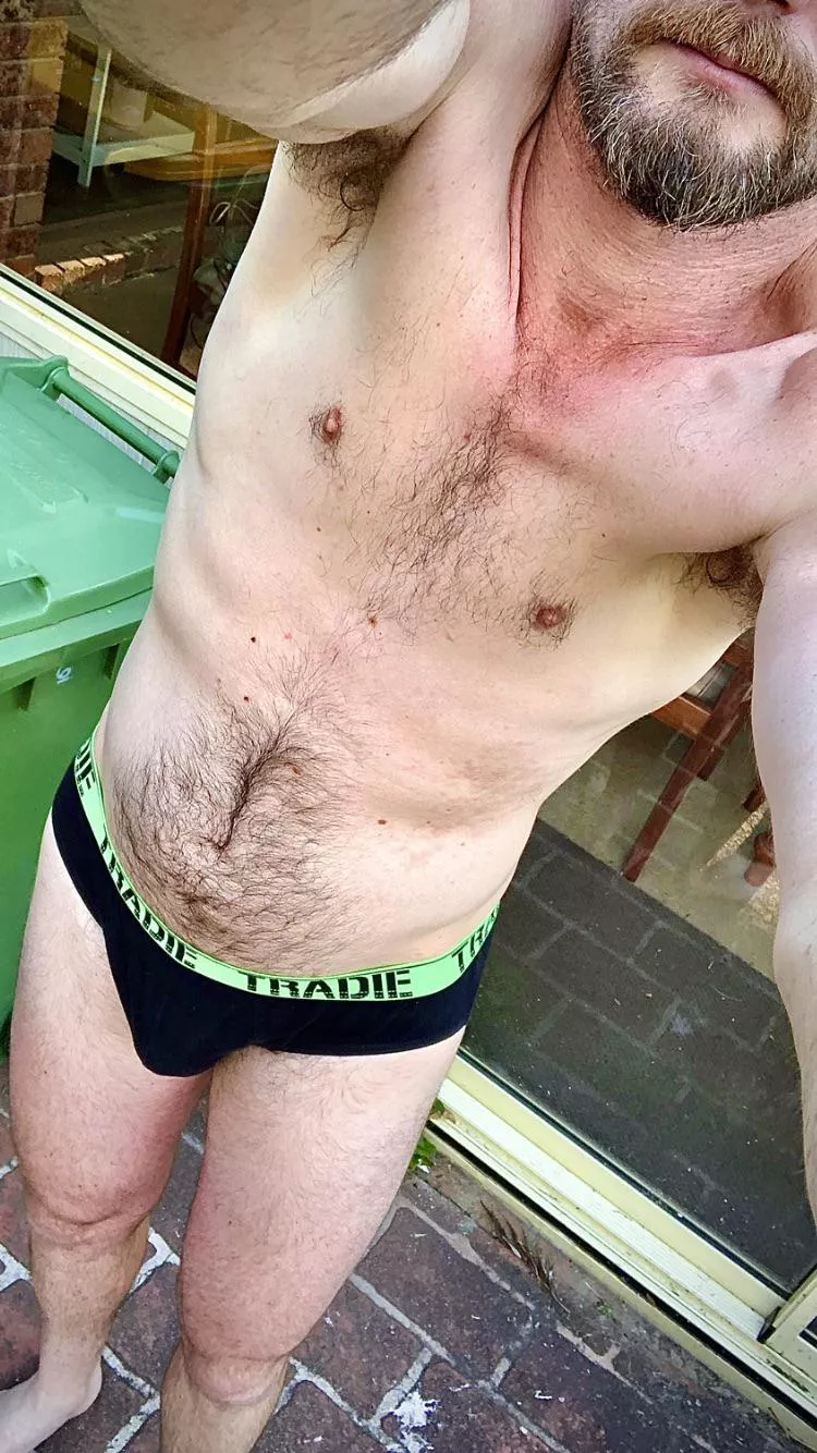 Whilst Doing Some Yard Work in my Underwear 😜