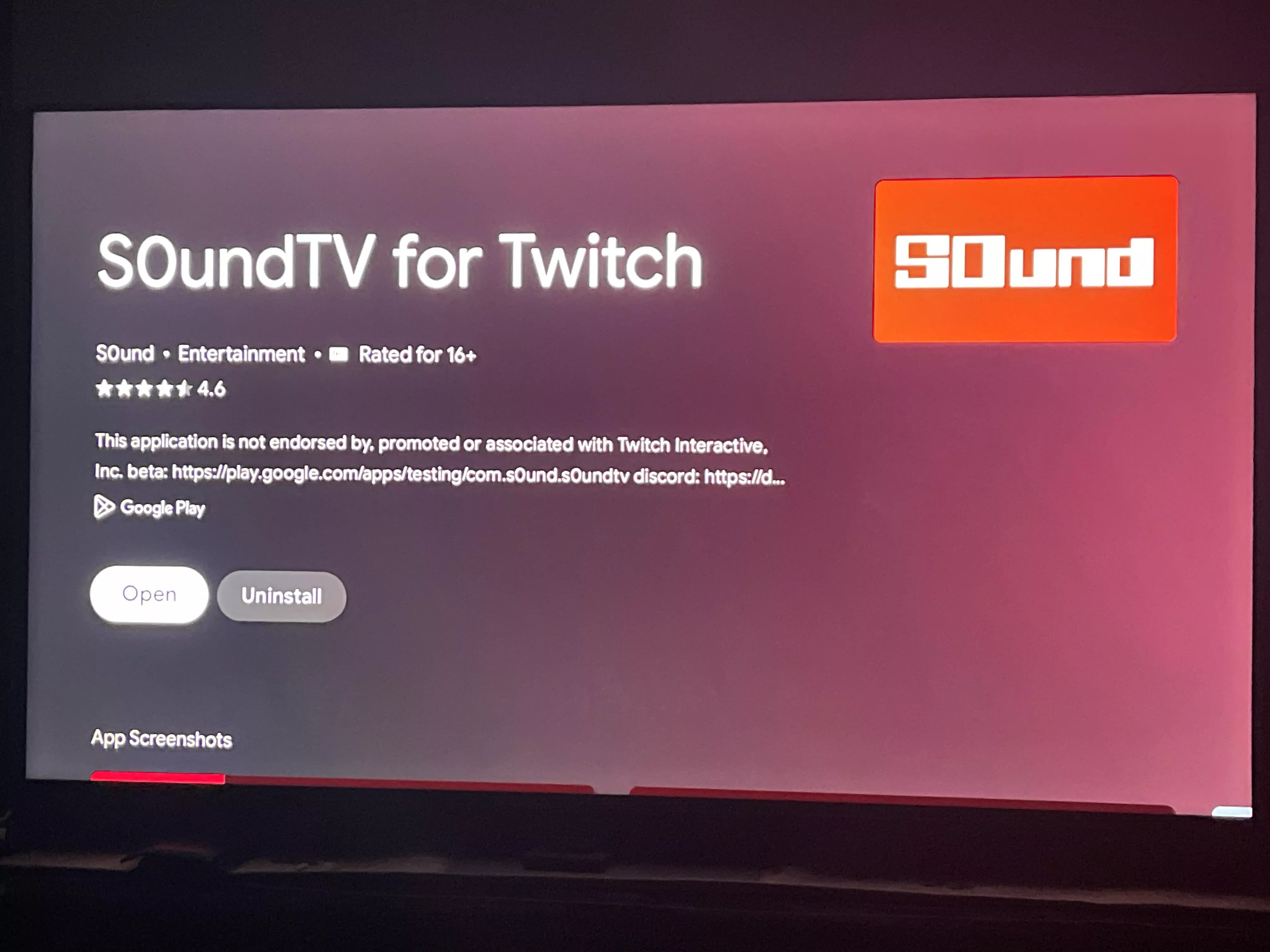 Why soundtv app better than twitch tv on android tv