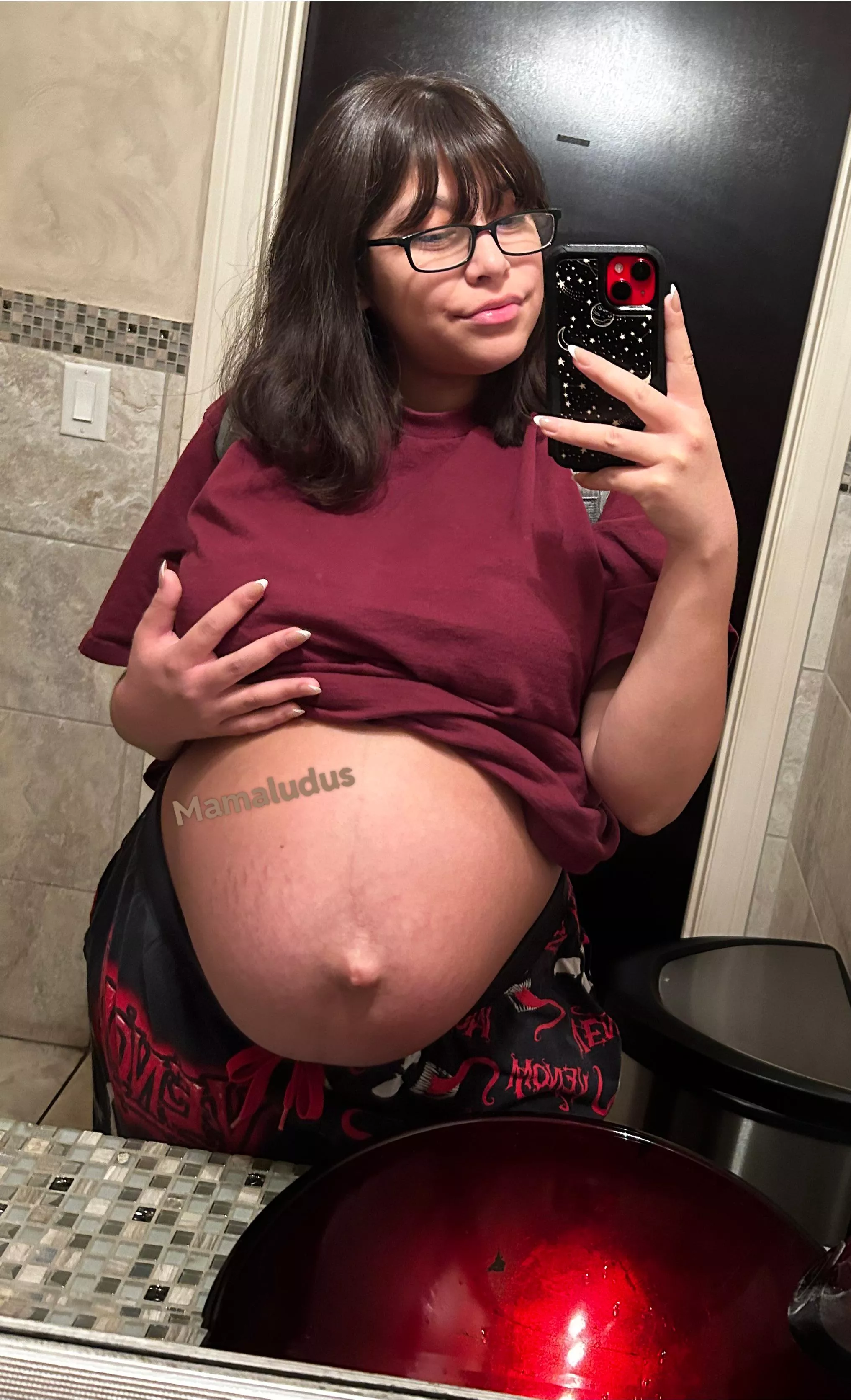 Would I be considered a pregnant petite ;) 