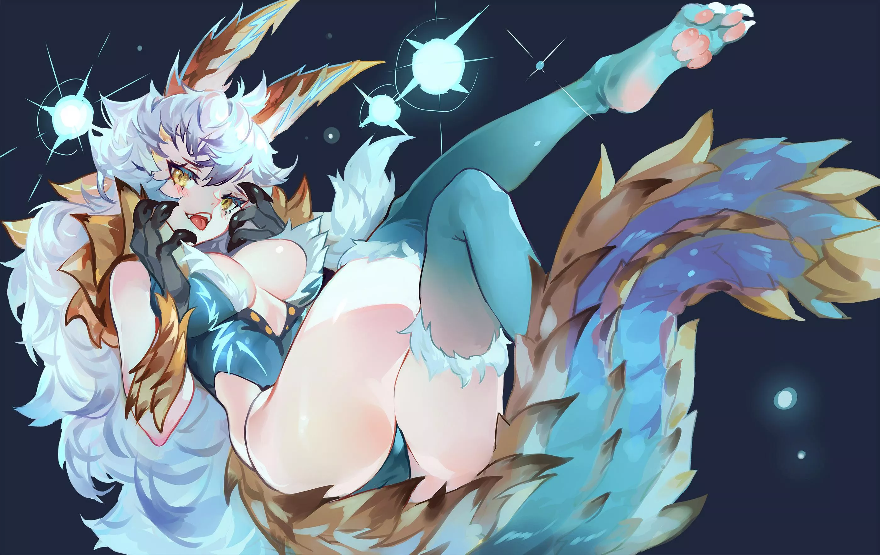 Zinogre Girl~ (Monster Hunter Art By Grandia)