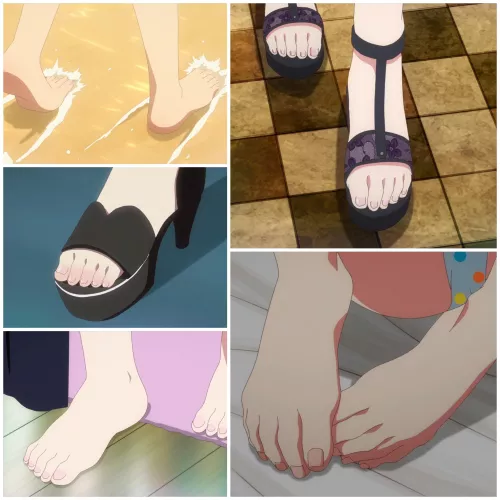 All Kanokari girls have beautiful feet, I could suck them anytime