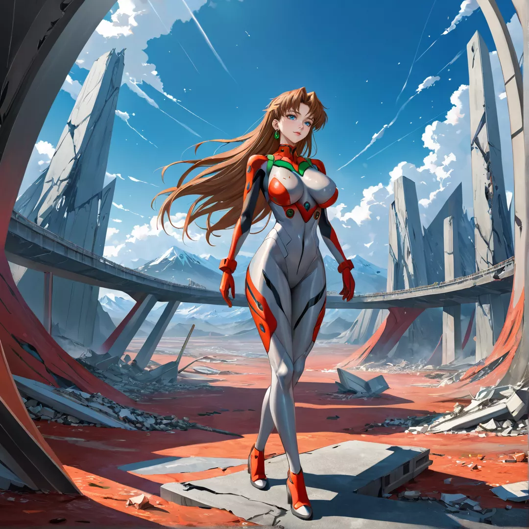 Asuka Langley being a Goddess (AI)