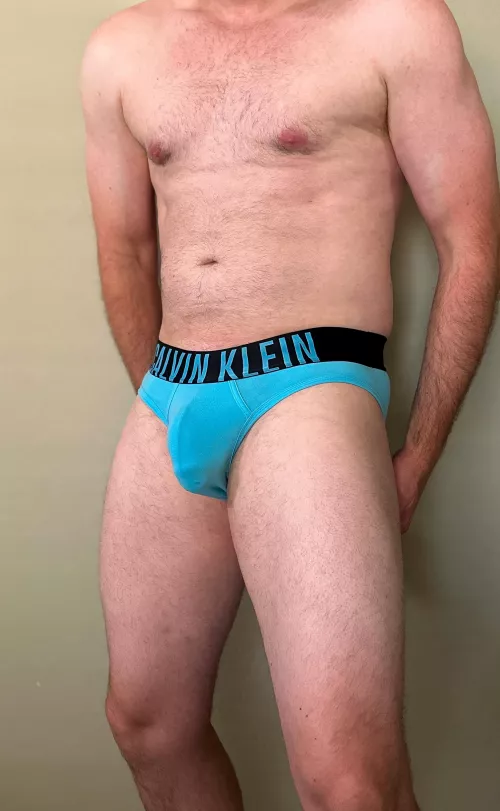 Bulge in my baby blue Calvin’s