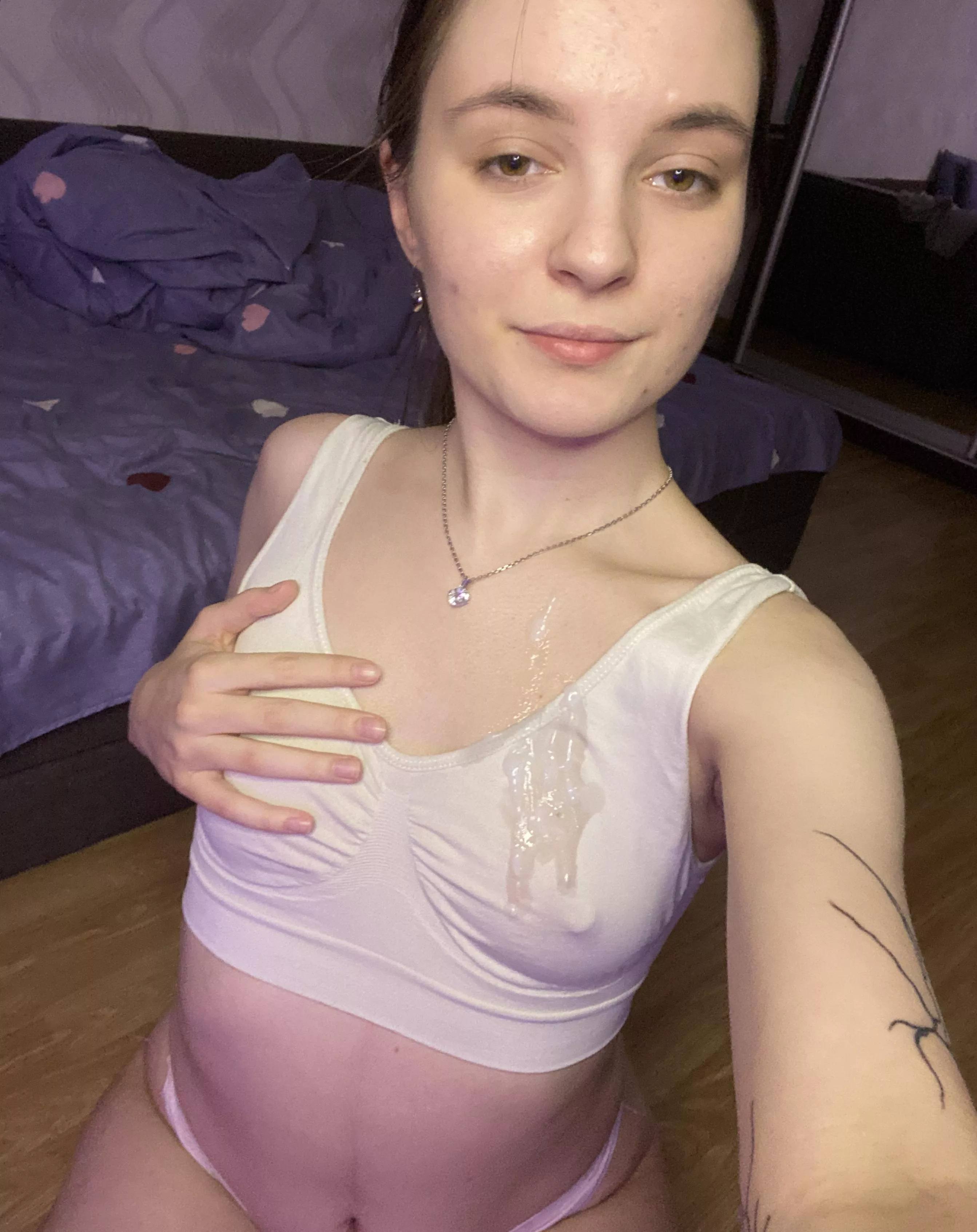 Cum all over my face! I'll clean up the mess afterward, I promise.