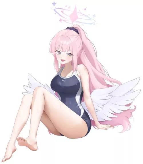 Cute and sexy angel waifu
