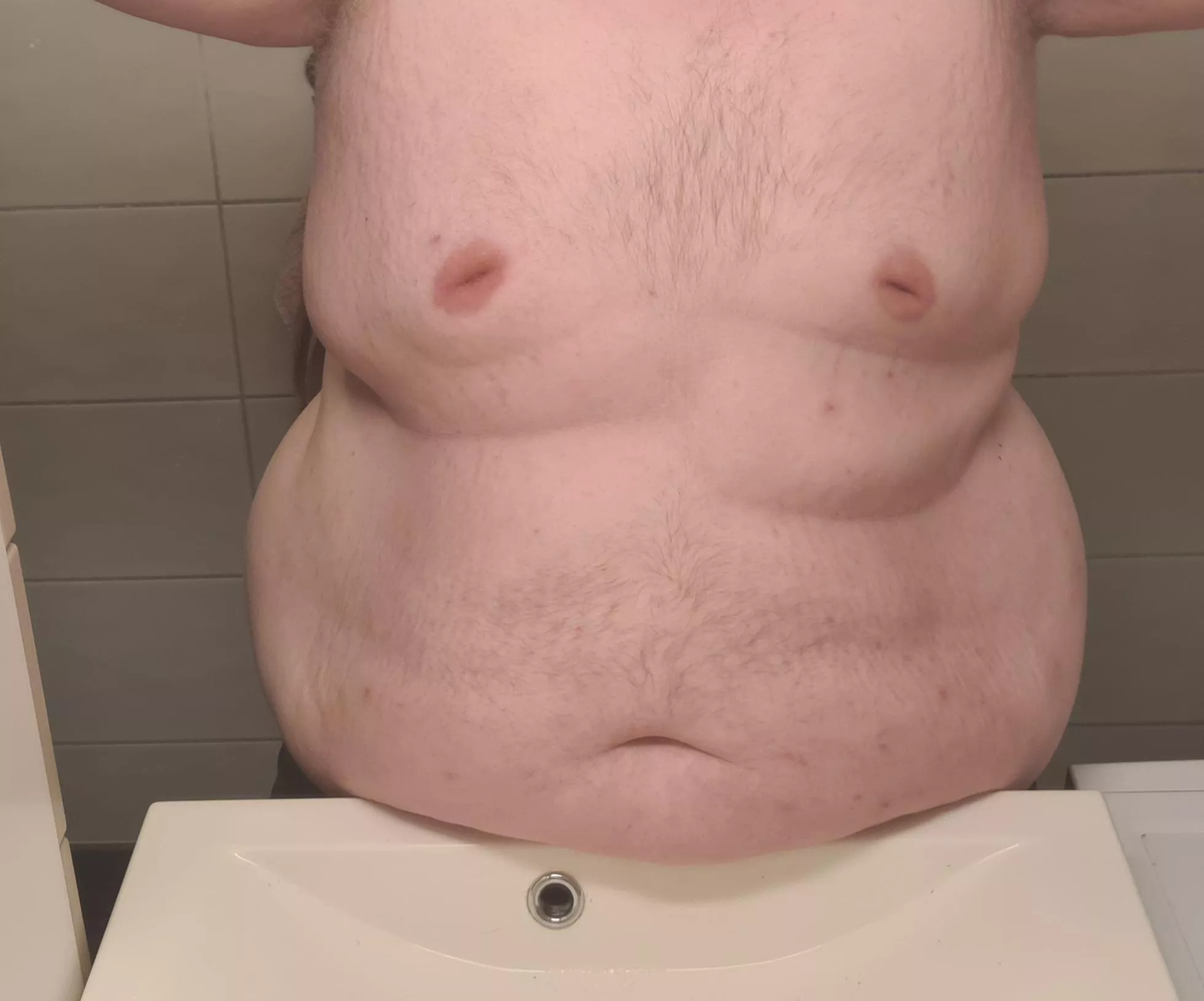 Got a new bathroom mirror today & I had to try it out.