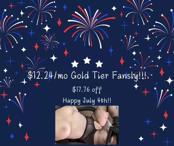Huge July 4th discount on Fansly!!