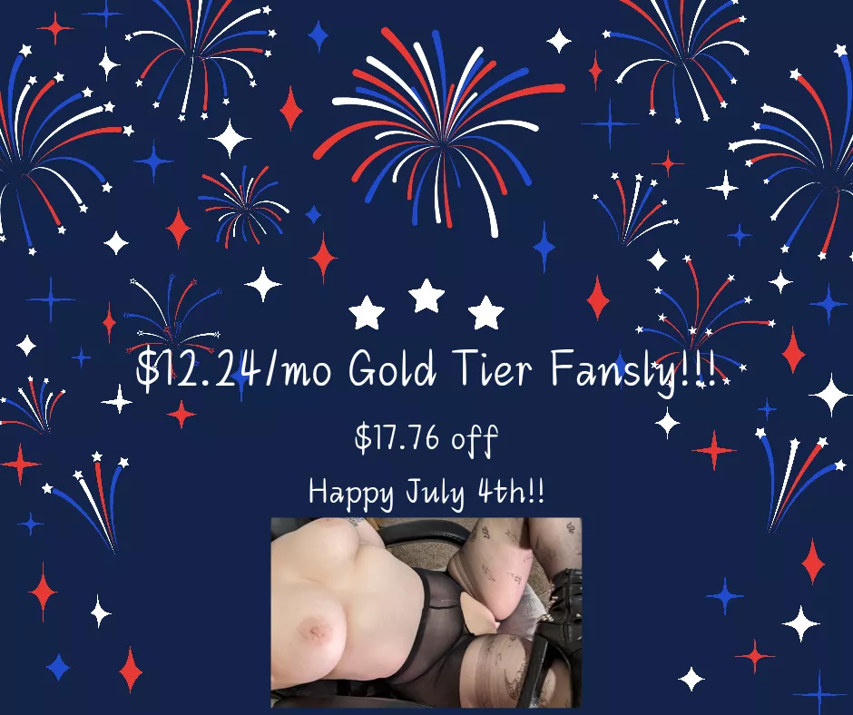 Huge July 4th discount on Fansly!!