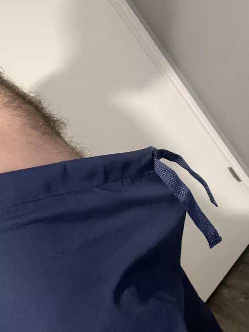 I guess I don’t need to tie my scrubs to keep them up…