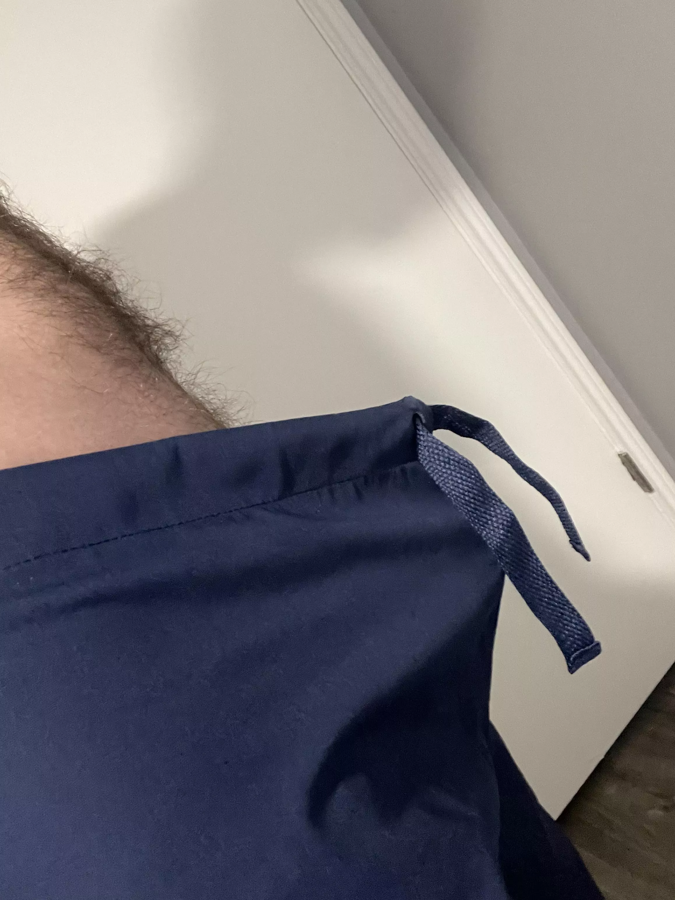 I guess I don’t need to tie my scrubs to keep them up…