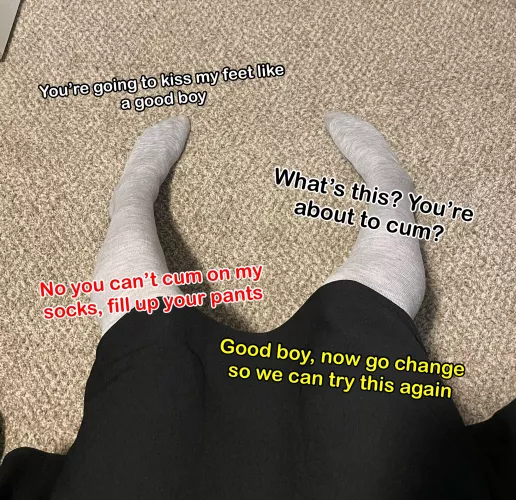 I should step on you for cumming so fast