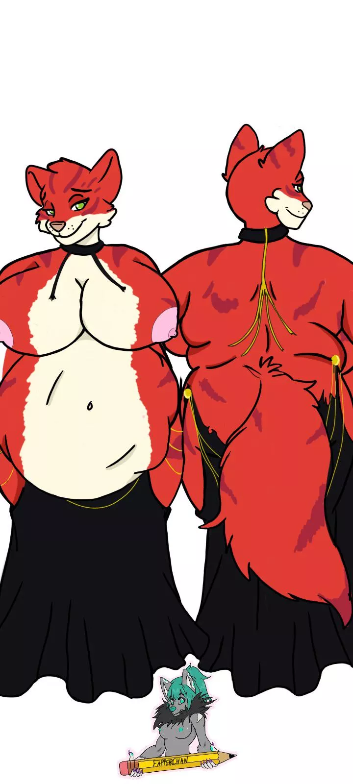 {image} kitty got a litttttle hungry at the party ;3 art by u/_fapperchan_