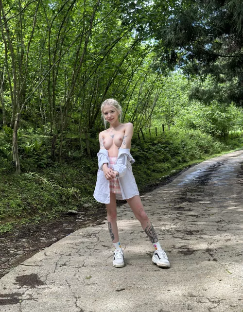 In the forest you want to get naked and merge with nature