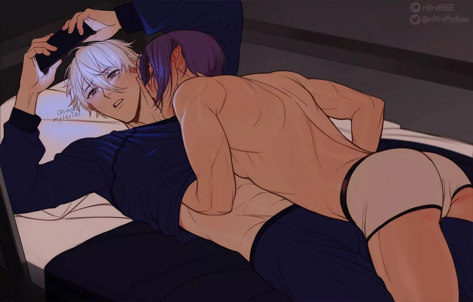 licking before bed (Blue Lock)