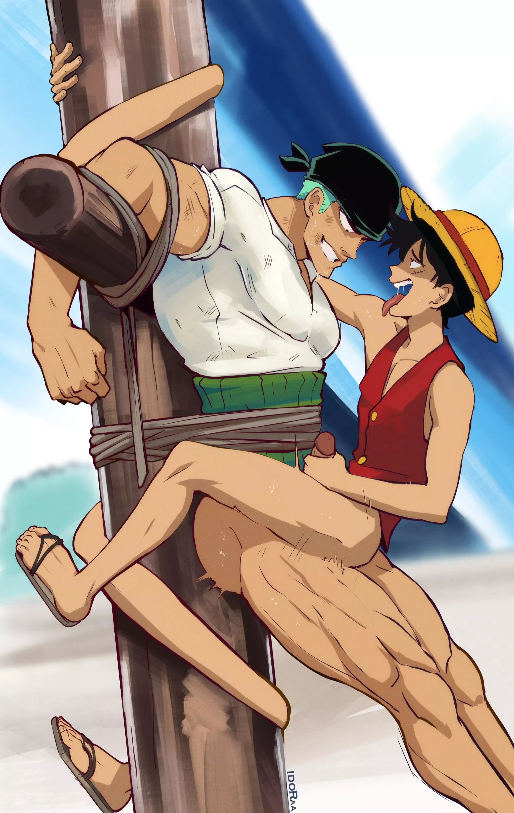 Luffy recruiting Zoro (By IdoraaD) 