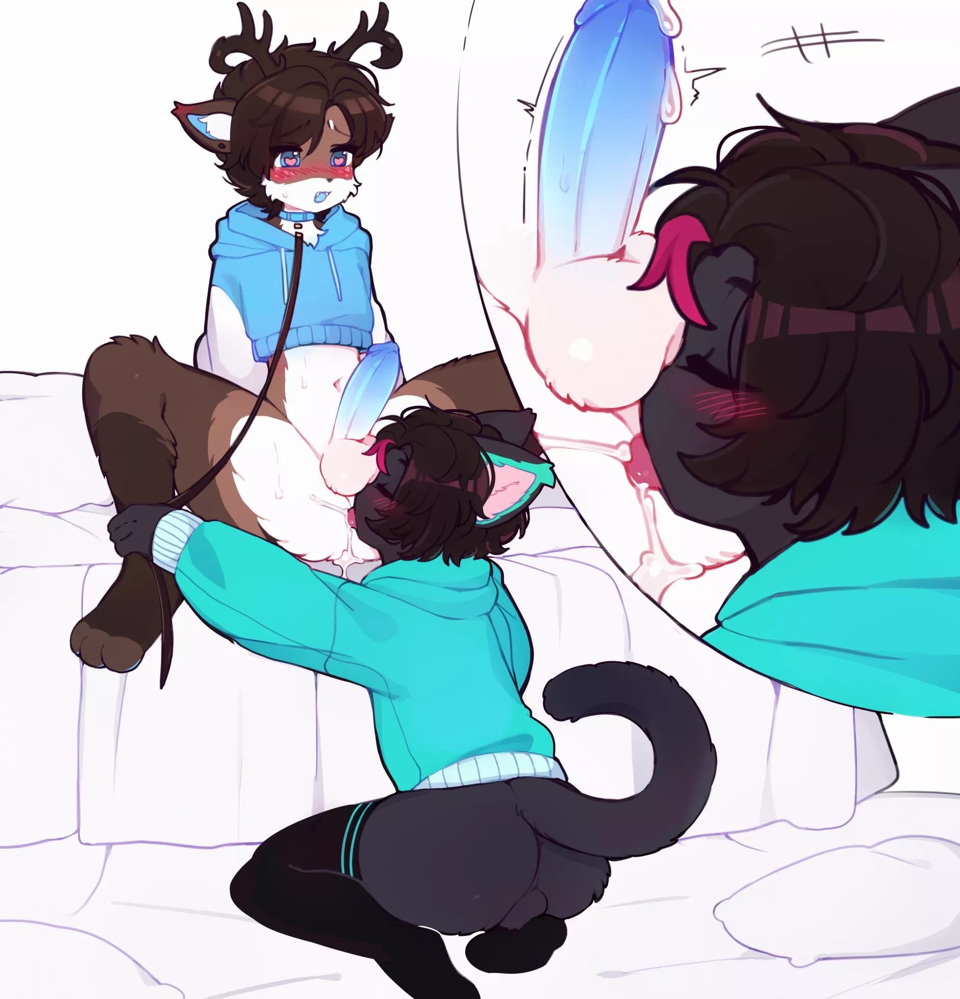 [MM] lil deer boy getting eaten out :3 (katsucoffee)