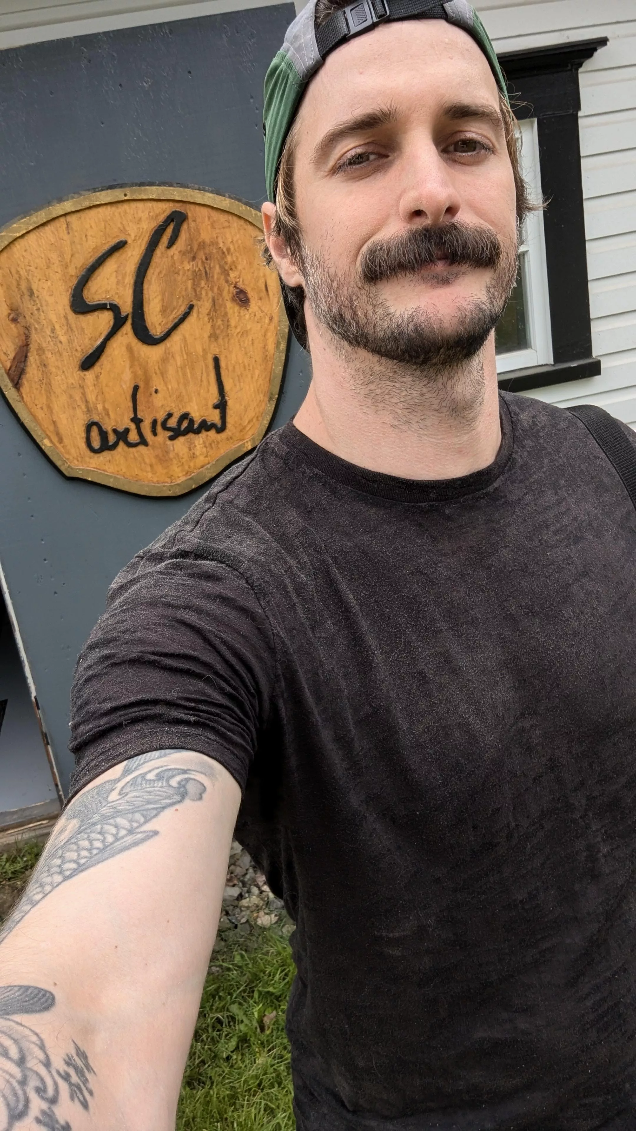 selfie in front of the shop selfie in front of the shop