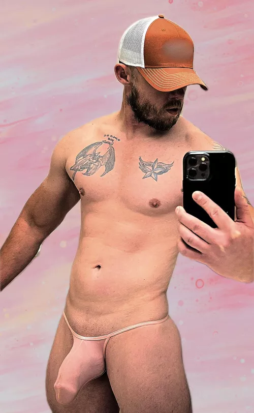 Some photo editing pink undie art!