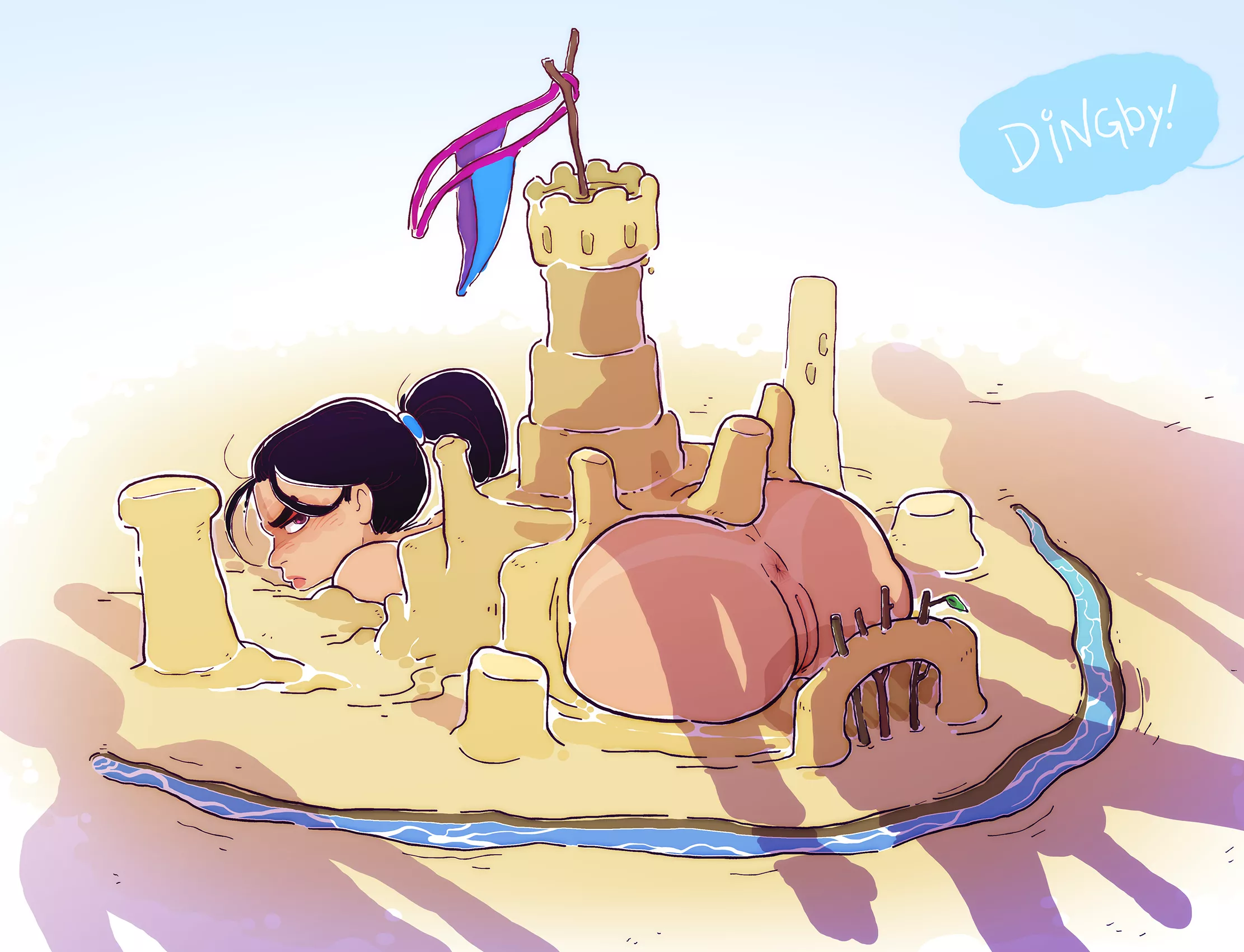 Stuck in the sand castle