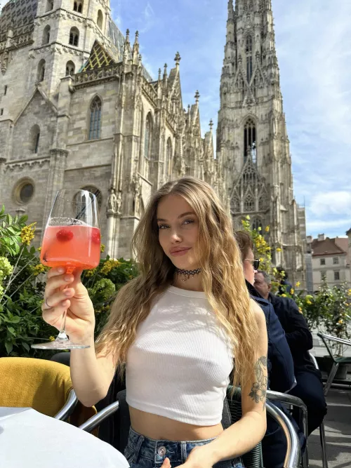 This blonde awaits your undivided attention