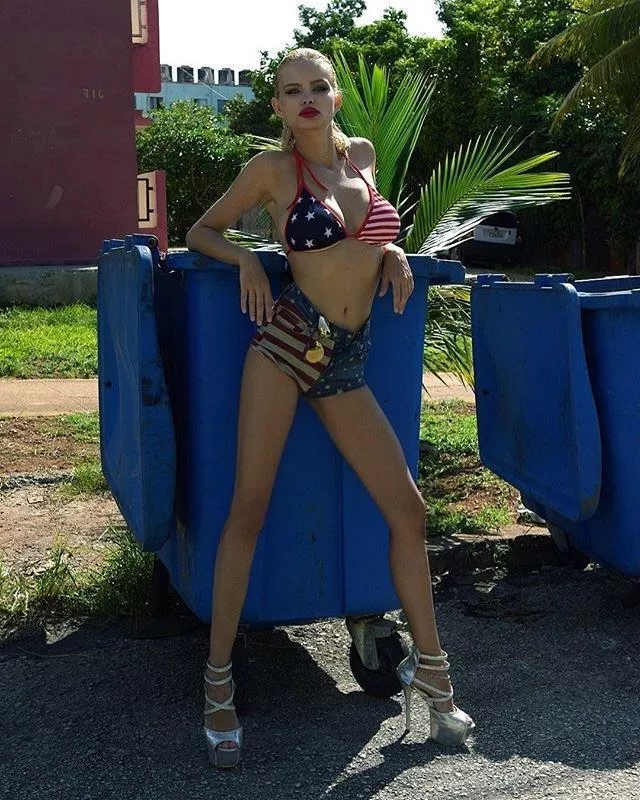 Trash can and bolt on tits