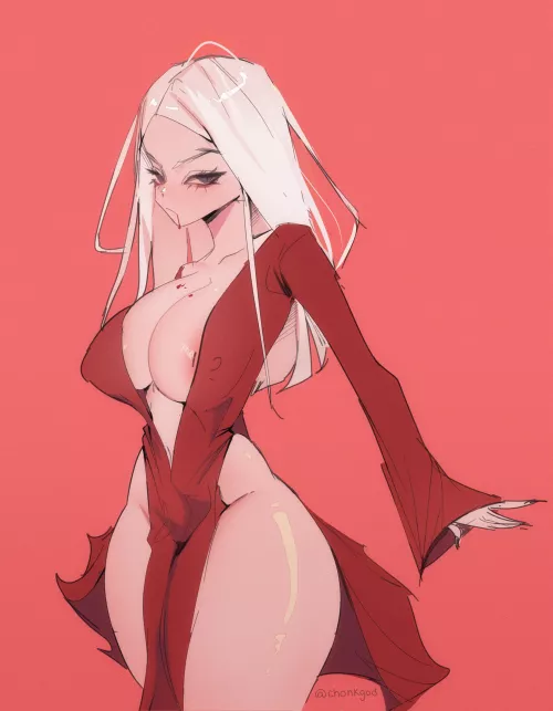 Carmilla in a luxuriously revealing dress (ChonkGod) [Castlevania]