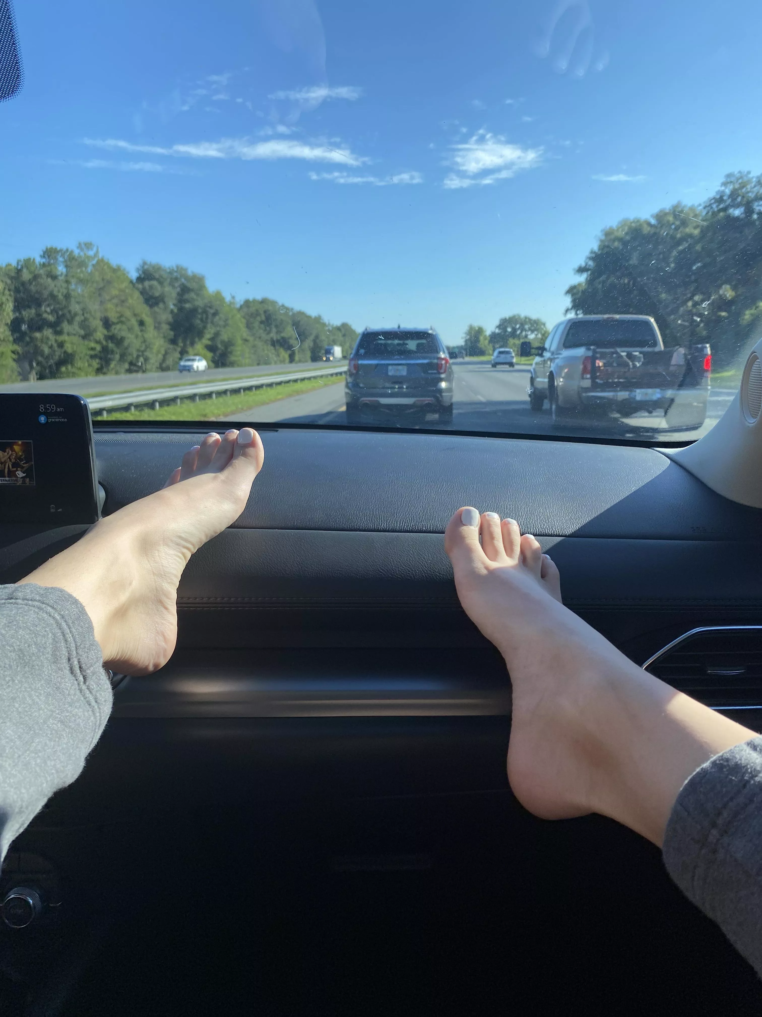 could you keep your eyes on the road?