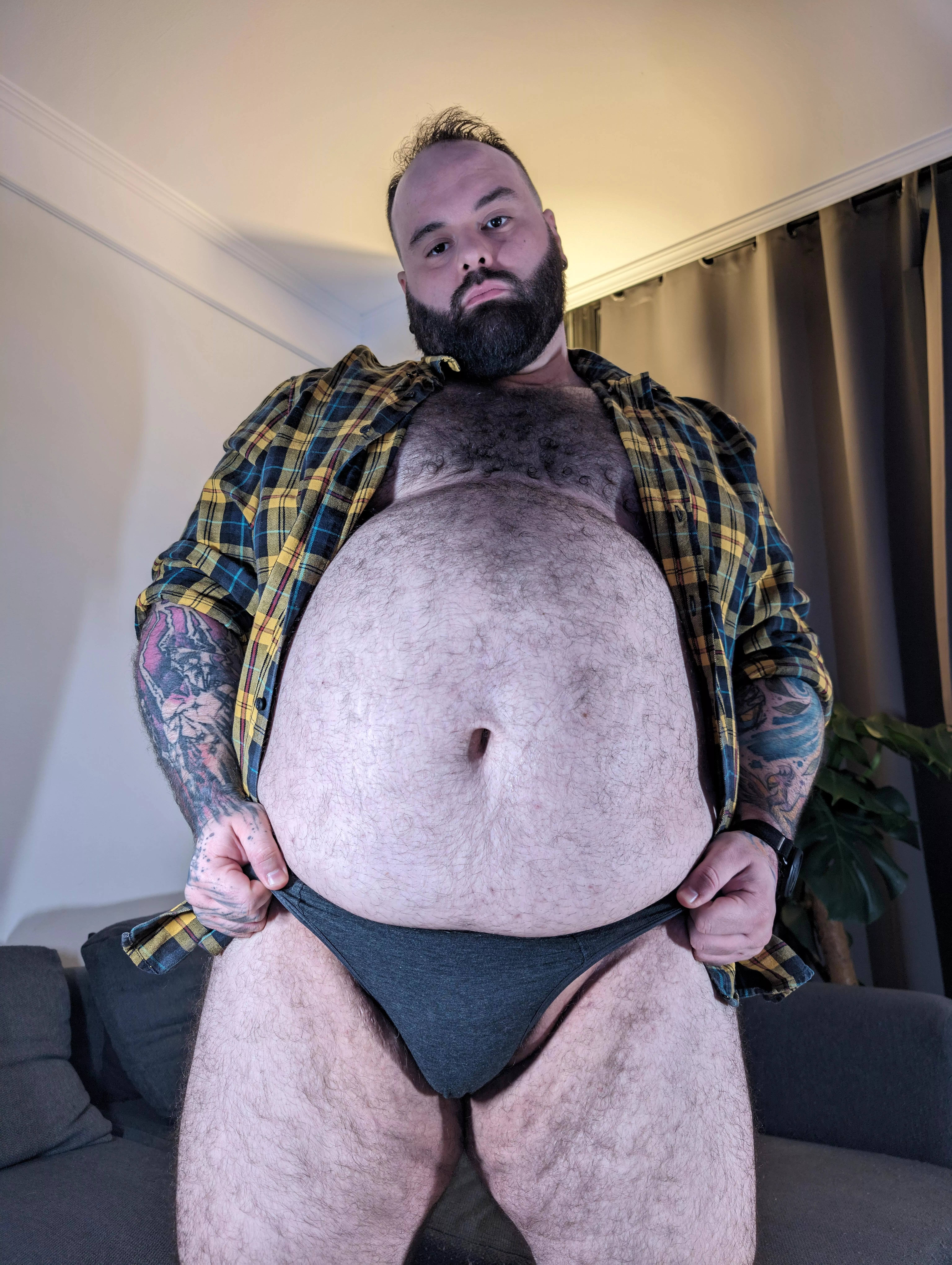 I mostly own square print shirts