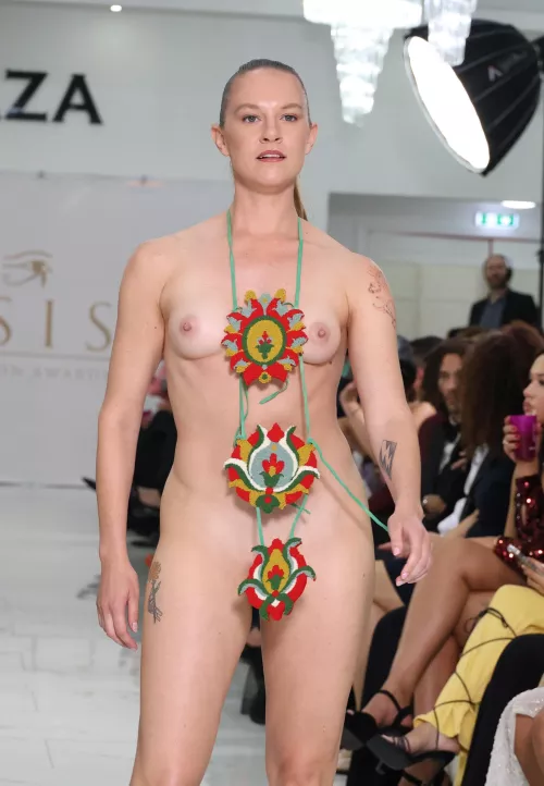 Isis Fashion Awards 2024 (Nude Accessory Runway Catwalk Show) Emily Jo