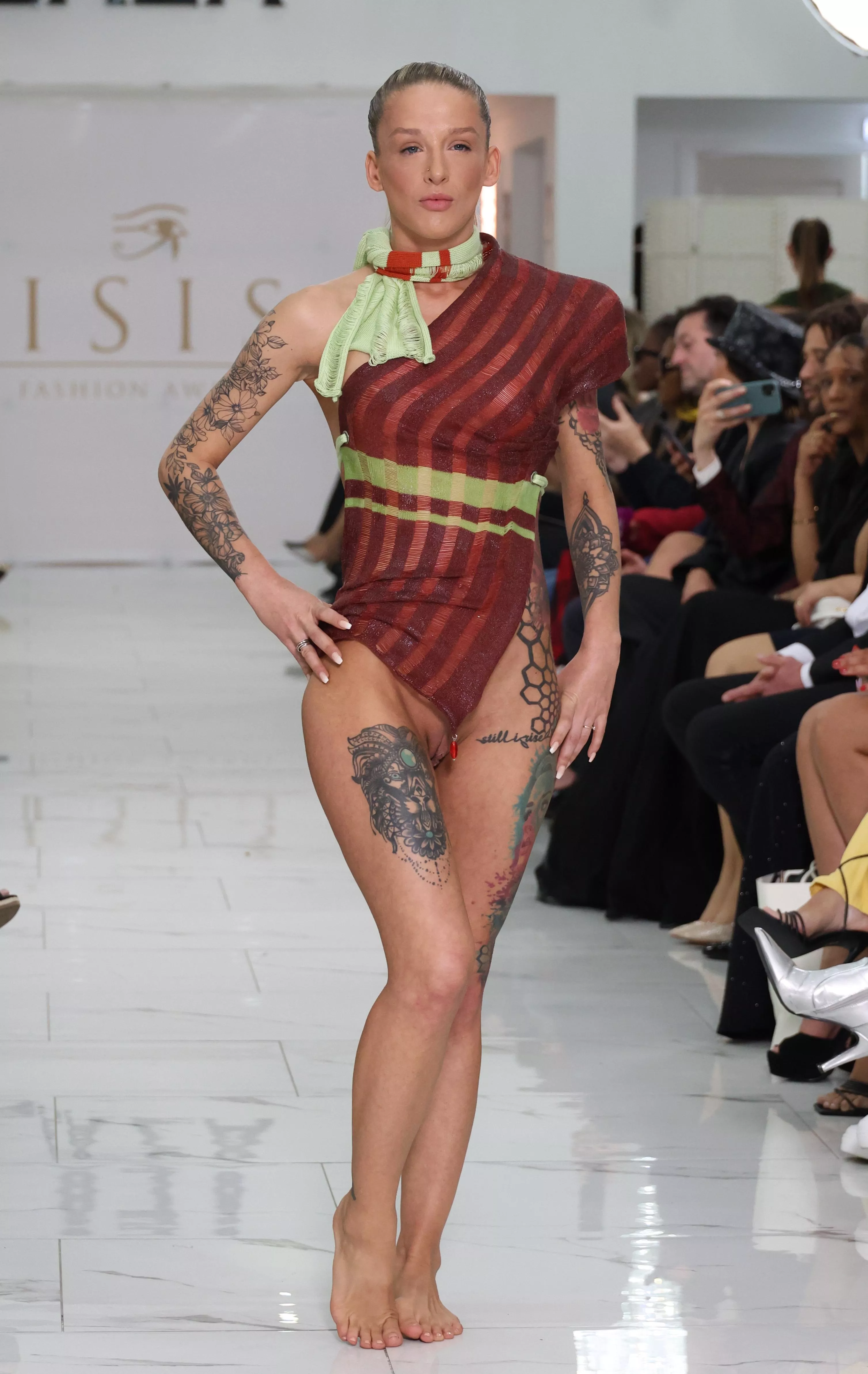 Isis Fashion Awards 2024 (Nude Accessory Runway Catwalk Show) Danique de Laat