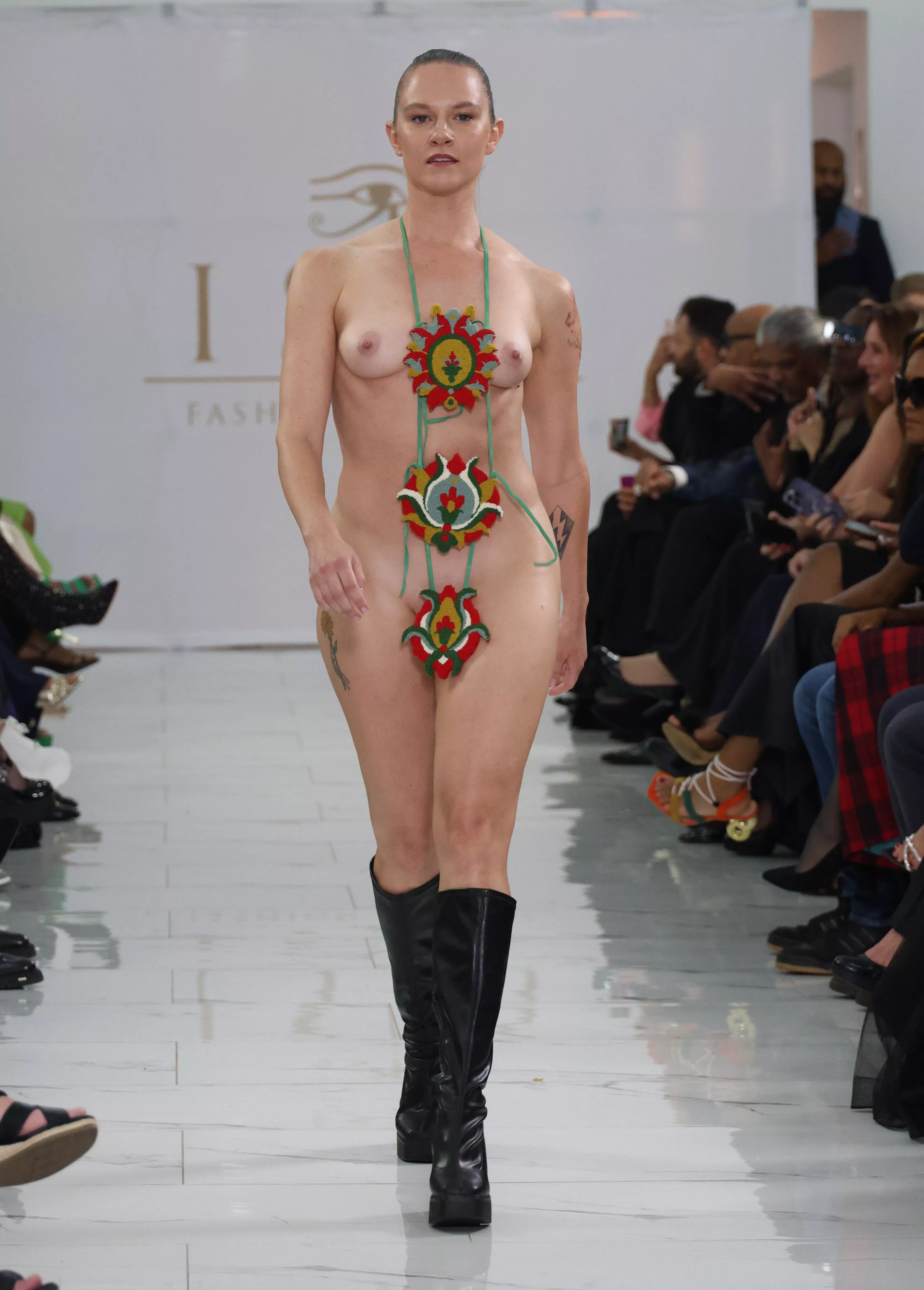 Isis Fashion Awards 2024 (Nude Accessory Runway Catwalk Show) Emily Jo