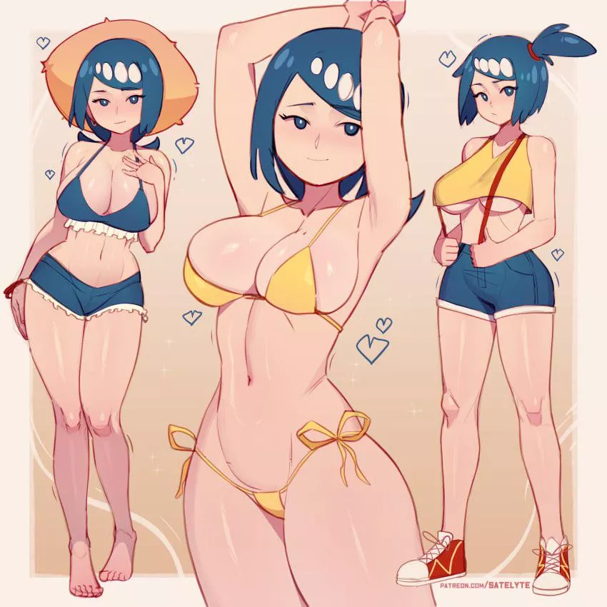 Lana’s Mother showing off her different clothes (Satelyte) [Pokemon]