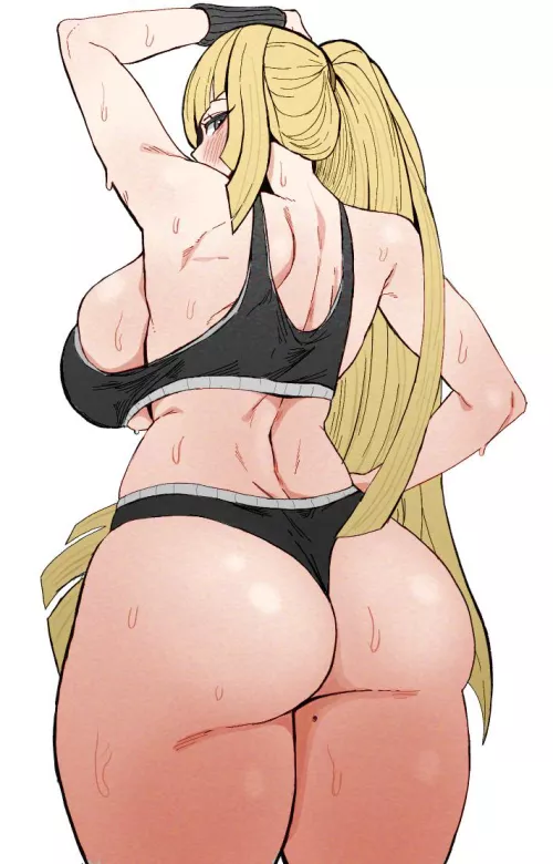Mommy Lusamine just finished her workout