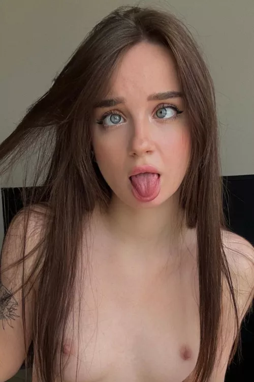 My face after I feel the first inch inside