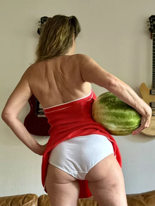 My melon is going to be sweet and juicy.