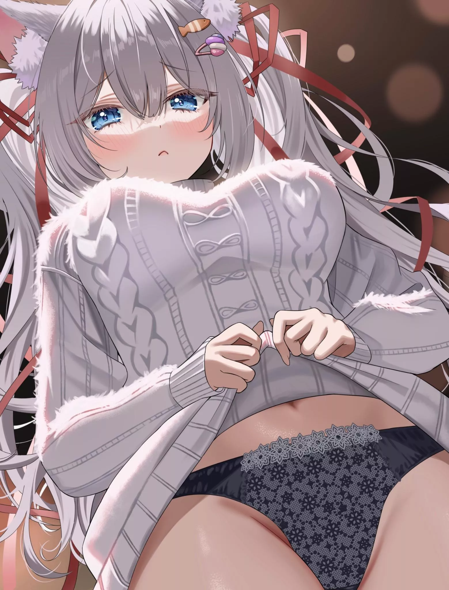 Showing her lovely pantsu [Artist's OC]