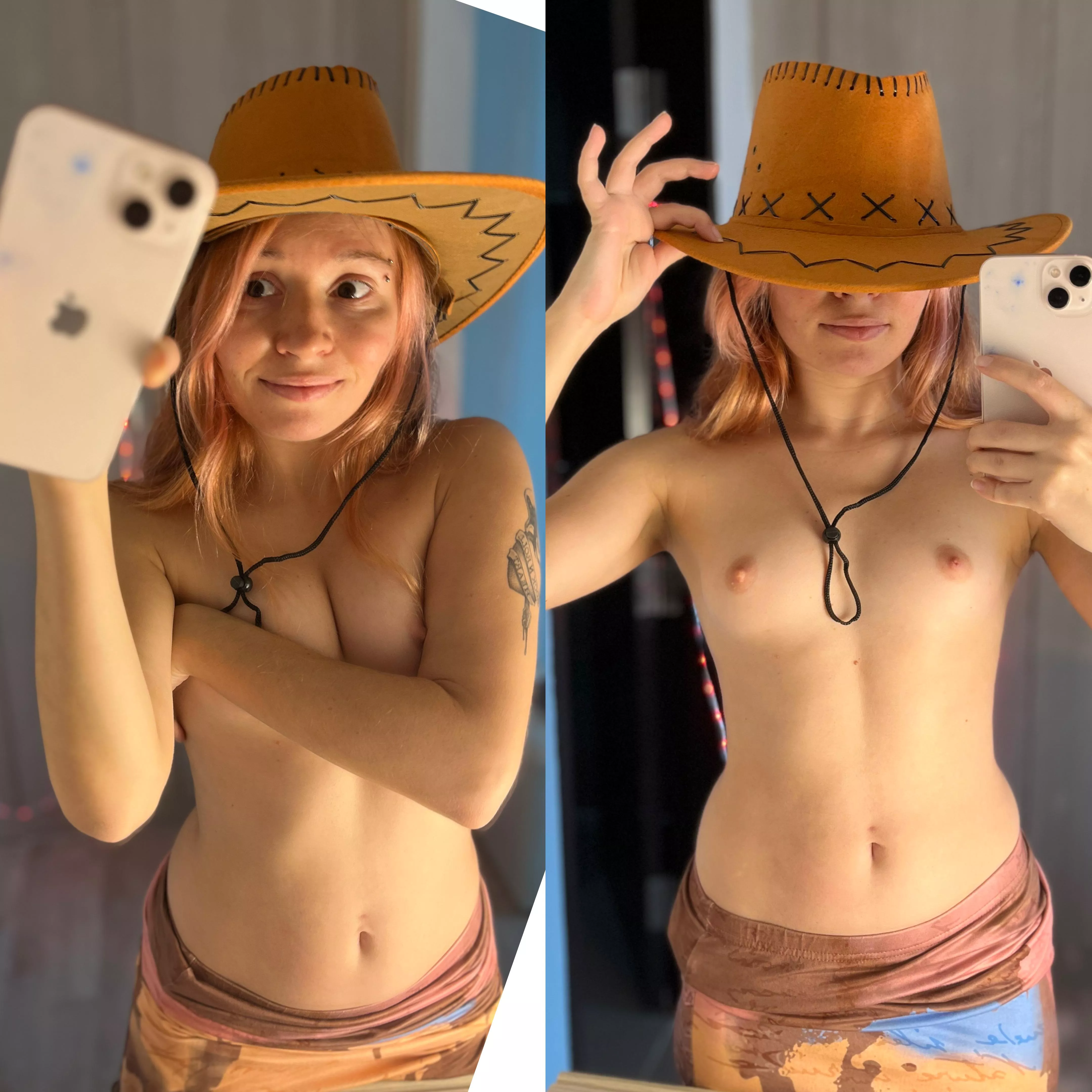 smile on, insecurities hid under my cowboy hat