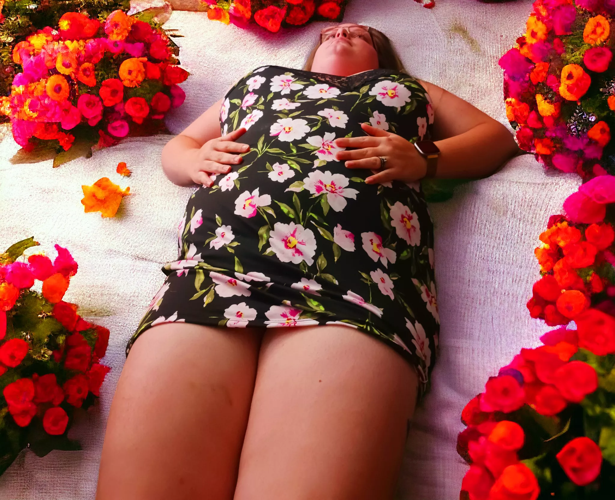 Stop and smell the flowers. 