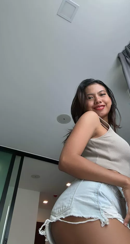 This asian cutie is ready to serve dinner