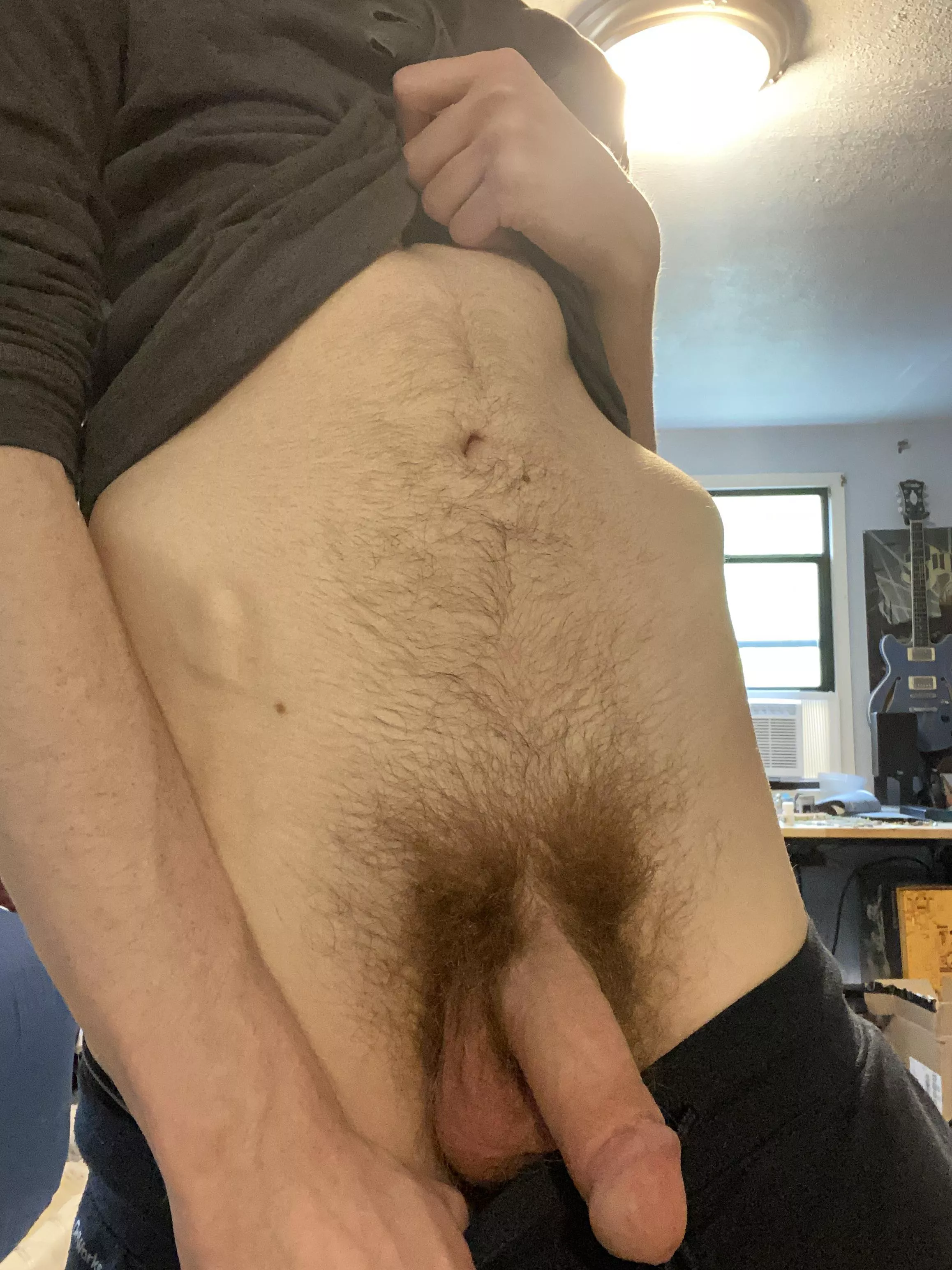 What do you think of my bush? Not used to growing it out this much 🤭 (19m)