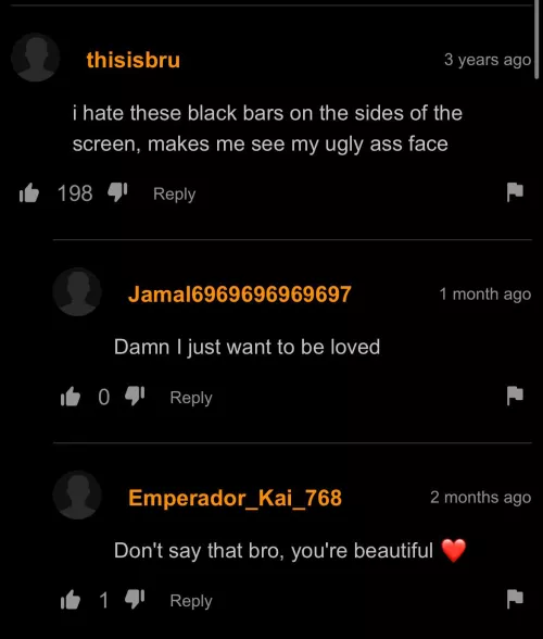 Wholesome hub comments